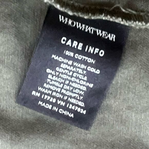 WHO WHAT WEAR Oversized Military Canvas 100% Cotton Jacket M - Picture 11 of 12